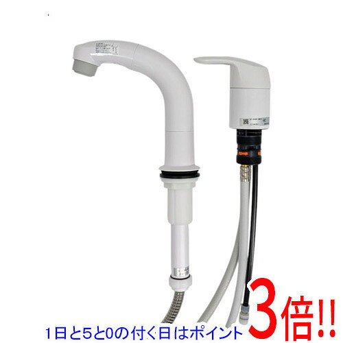 楽天市場】リクシル ホース収納式シングルレバー洗髪混合栓の通販