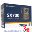 商品名SILVERSTONE製 PC電源 SST-SX700-PT 700W ブラック商品状態 新品 商品説明 2012年にフル機能、高性能SFX電源の開発で先んじたSilverStoneは、創造された製品分野を精錬して参りました。SX700-PTは、このスモールファクター電源の分野での完璧さへの進化のステップとなっています。当製品は寸法を大きくすることなく、882Wというこれまでリリースされた最大出力のSFXまたはATX PSUにも例を見ない電力密度レベルを達成しています。この電力密度の向上は、さらに進歩した技術およびコンポーネントの選択によって実現され、電源でのワッテージ出力増加に付き物のノイズ増加は伴っておらず、SX700-PTは92mm FDBファン使用のおかげで 低めのワッテージモデルと同等のノイズに抑えられています。接続性の面では、SX700-PTは幅広いシステム構成を可能にする、SilverStoneの有名なショート・フレキシブルフラットケーブルおよび各種コネクタを備えています。大型ケース内で、このPSUの使用を望まれるユーザー各位には、オプションの標準長さケーブルセットであるPP05-Lも別売品として用意されています。 商品名 電源ユニット 型番 SST-SX700-PT [ブラック] 仕様 [基本スペック] 対応規格 フォームファクタ：SFX/規格：ATX12V v2.4 電源容量 700 W プラグイン対応 ○ [認証プログラム] 80PLUS認証 PLATINUM [コネクタ] メインコネクタ 20+4ピン CPU用コネクタ 4+4ピンATX/EPS x2 PCI Expressコネクタ 6+2ピンx4 SATA 6 個 ペリフェラル 3 個 FDD 1個 [サイズ・重量] サイズ 125x100x63.5 mm 重量 0.96 kg メーカー名 SILVERSTONE(シルバーストーン) その他 ※商品の画像はイメージです。その他たくさんの魅力ある商品を出品しております。ぜひ、見て行ってください。※返品についてはこちらをご覧ください。　