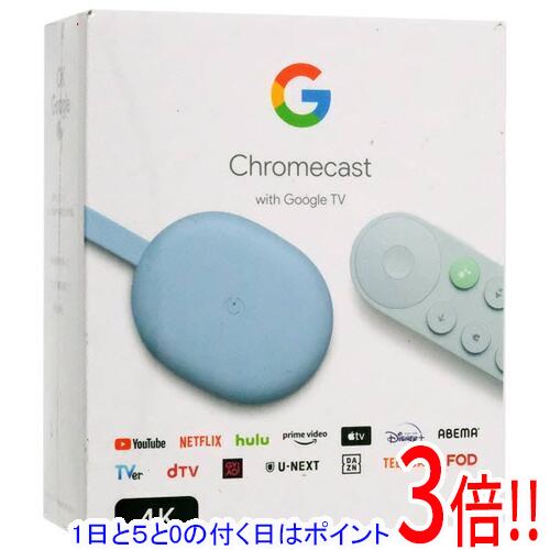 【1日と5.0のつく日、18日はポイント3倍！】Google Chromecast with Google TV (4K) GA01923-JP Sky