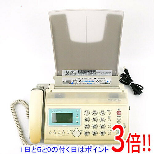 【1日と5.0のつく日、18日はポイント3倍！】【中古】Panasonic パーソナルファクス KX-PW95-W 本体のみ 本体いたみ