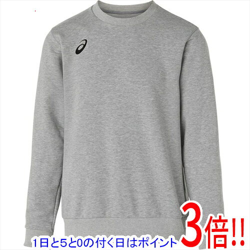 【1日と5.0のつく日、18日はポイント3倍！】asics アシックス XL サイズ トレーニングウェア スウェットクルートップ 2031E956 020 ミッドグレーヘザー