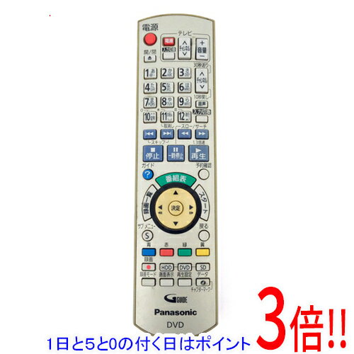樂天商城 - 【1日と5.0のつく日、18日はポイント3倍！】【中古】Panasonic ハイビジョンDVDレコーダー用リモコン N2QAYB000349 本体いたみ