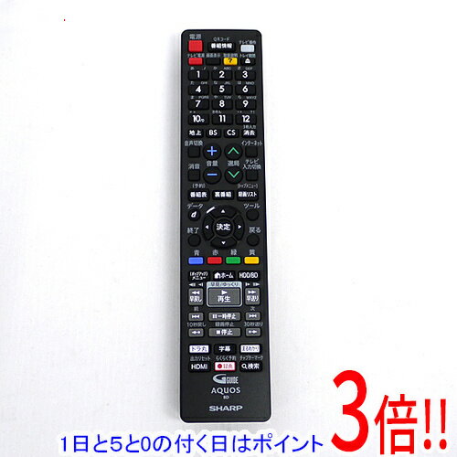 樂天商城 - 【1日と5.0のつく日、18日はポイント3倍！】【中古】SHARP ブルーレイディスクレコーダー用リモコン GB312PA