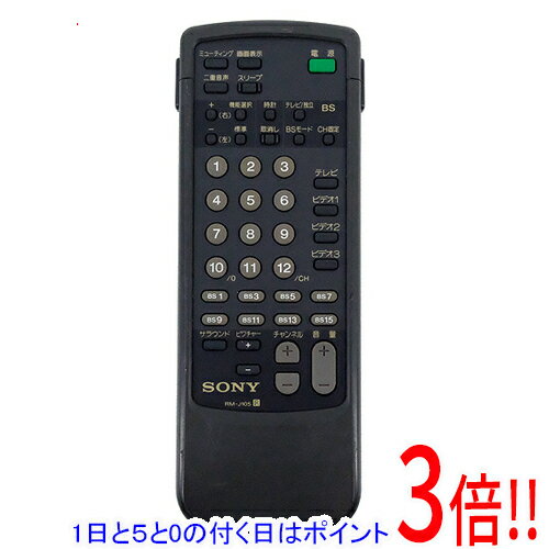Cameras - 【1日と5.0のつく日、18日はポイント3倍！】【中古】SONY テレビリモコン RM-J105