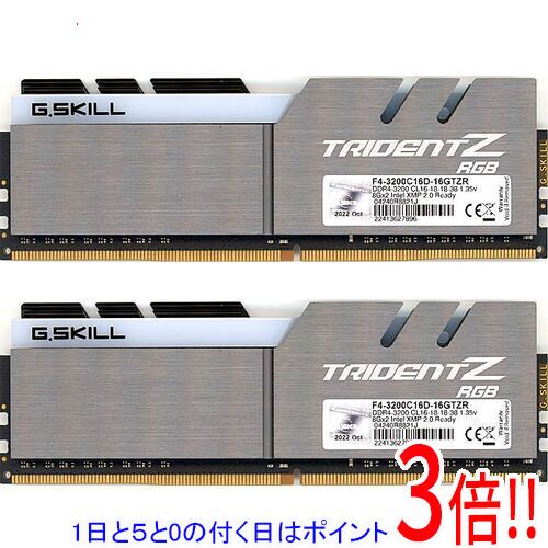 G.SKILL DDR4-3200 16GB×2枚 計32GB Amazon | G。Skill 32 GB (2 x 16 GB) ddr4 pc4 – 25600 3200 MHz 1.35