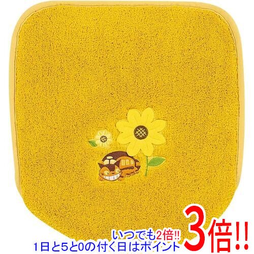 【いつでも2倍！1日と5．0のつく日は3倍！18日も3倍！】センコー トイレ ふたカバー 普通用・洗浄用兼用 となりのトトロ 花のバス停 19759 イエロー