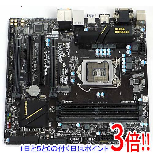【1日と5.0のつく日、18日はポイント3倍！】【中古】GIGABYTE製 MicroATXマザボ GA-H170M-D3H