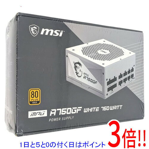 【1日と5.0のつく日、18日はポイント3倍！】MSI PC電源ユニット MPG A750GF WHITE 750W