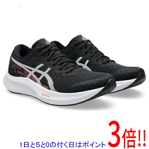 asics アシックス 23.5cm ランニングシューズ レディース HYPER SPEED 4 1012B677 ブラック/ホワイト