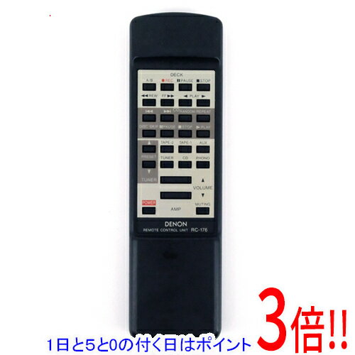 樂天商城 - 【1日と5.0のつく日、18日はポイント3倍！】【中古】DENON オーディオリモコン RC-176