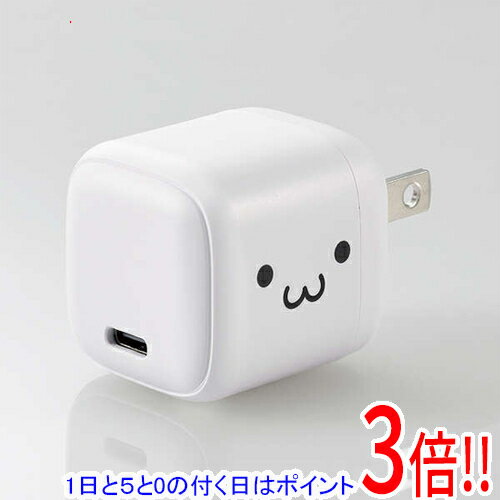 【いつでも2倍!5.0のつく日、18日は3倍!】ELECOM USB Power Delivery 30W AC充電器 MPA-ACCP7830WF しろちゃん(ホワイト×ブラック) 【いつでも2倍!5.0のつく日、18日は3倍!】ELECOM USB Power Delivery 30W AC充電器 MPA-ACCP7830WF しろちゃん(ホワイト×ブラック)