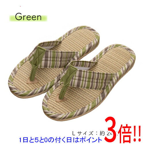 商品名【新品(開封のみ)】 センコー スリッパ S.D.S 天然イグサを使用した鼻緒スリッパ メデーリー L(約24-26cm) 40156 グリーン商品状態新品型番40156仕様生産地：中国素材・成分：甲表・甲裏：ポリエステル・ポリウレタン中板：植物繊維（イグサ）/留め糸：ポリエステル底材：綿（滑り止め：PVC）その他※掲載画像は代表画像です。実際の商品と細部が異なる場合がございますので、商品状態につきましては表記の内容をご確認ください。※返品についてはこちらをご覧ください。　