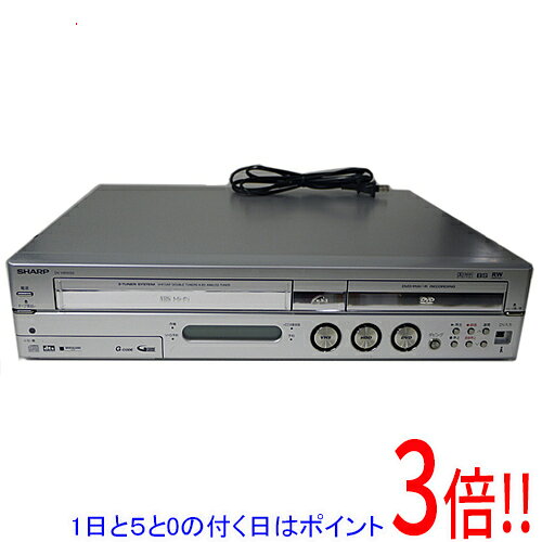 【1日と5.0のつく日、18日はポイント3倍！】【中古】SHARP ビデオ一体型DVDレコーダー 160GB DV-HRW50 本体のみ