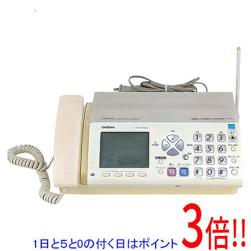 【1日と5.0のつく日、18日はポイント3倍！】【中古】BROTHER 普通紙ファクス Commuche 親機のみ FAX-370DL 本体のみ