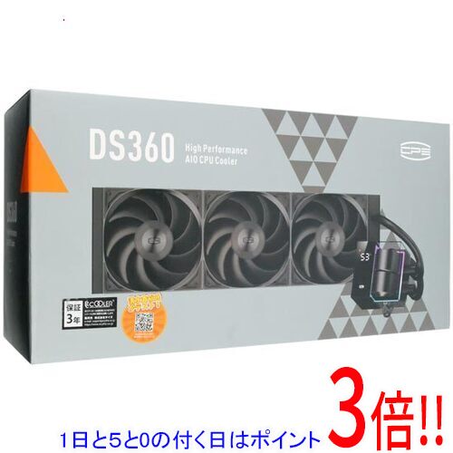 【1日と5.0のつく日、18日はポイント3倍！】PCCOOLER オールインワン水冷クーラー CPS DS360-BK BLACK