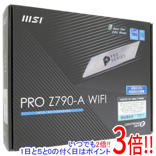 【いつでも2倍！1日と5．0のつく日は3倍！18日も3倍！】【中古】MSI製 ATXマザーボード PRO Z790-A WIFI LGA1700 訳あり 元箱あり