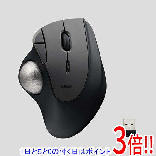 ELECOM 2.4GHz無線トラックボール IST 5ボタン ベアリングモデル M-IT11DRBK ブラック