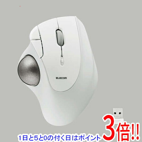 【1日と5.0のつく日、18日はポイント3倍！】ELECOM 2.4GHz無線トラックボール IST 5ボタン ベアリングモデル M-IT11DRWH ホワイト