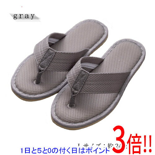 樂天商城 - 【1日と5.0のつく日、18日はポイント3倍！】【新品(開封のみ)】 センコー スリッパ S.D.S 通気性にごだわったメッシュ素材の鼻緒スリッパ アエラート L(約24-26cm) 40136 グレー