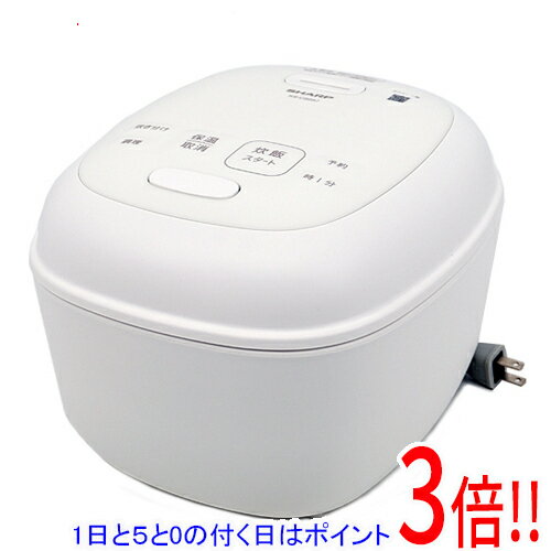 樂天商城 - 【延長保証対応!!】【1日と5.0のつく日、18日はポイント3倍！】SHARP ジャー炊飯器 3合炊き KS-CS05J-W ホワイト