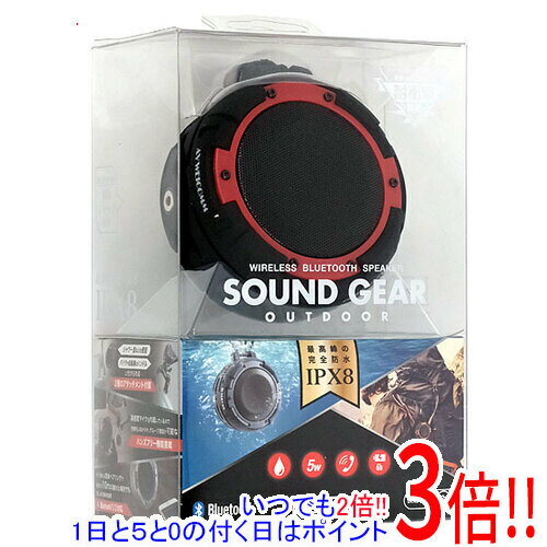 【いつでも2倍 1日と5．0のつく日は3倍 18日も3倍 】KYOHAYA ワイヤレスBluetoothスピーカー SOUND GEAR OUTDOOR JKBT098RD レッド