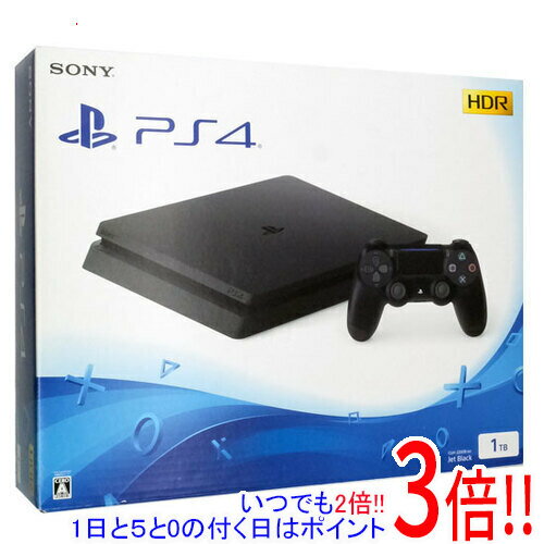 【いつでも2倍！1日と5．0のつく日は3倍！18日も3倍！】【中古】SONY プレイステーション4 1TB ジェット・ブラック CUH-2200BB01 元箱あり