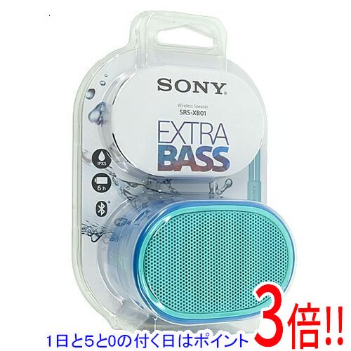 【延長保証対応!!】【1日と5.0のつく日、18日はポイント3倍！】SONY ワイヤレスポータブルスピーカー SRS-XB01(L) ブ…