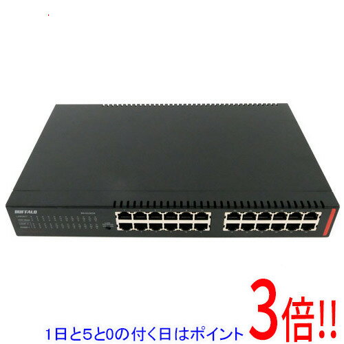 【1日と5.0のつく日、18日はポイント3倍！】【中古】BUFFALO アンマネージスイッチ(24ポート) BS-GU2024 外箱なし 未使用
