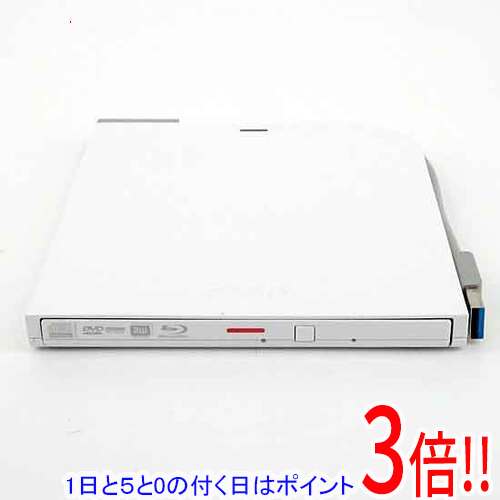 【1日と5.0のつく日、18日はポイント3倍！】【中古】BUFFALO 外付けブルーレイドライブ BRXL-PT6U3-WHE ホワイト 本体のみ
