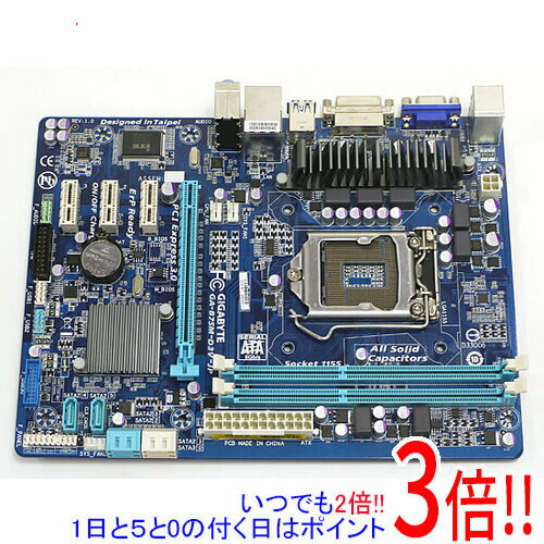 【いつでも2倍！1日と5．0のつく日は3倍！18日も3倍！】【中古】GIGABYTE MicroATXマザーボード GA-B75M-D3V-JP Rev.…