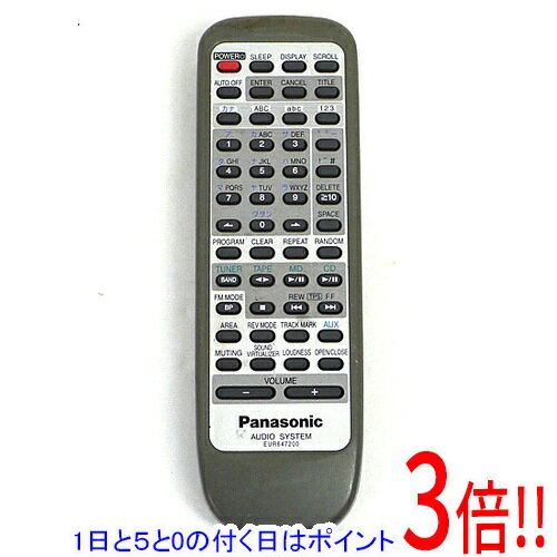 乐天商城 - 【1日と5.0のつく日、18日はポイント3倍！】【中古】Panasonic オーディオリモコン EUR647200
