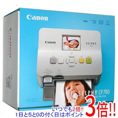 【いつでも2倍！1日と5．0のつく日は3倍！18日も3倍！】【中古】Canon製 コンパクトフォトプリンタ セルフィ CP780 取扱説明書なし 展示品