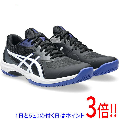 【1日と5.0のつく日、18日はポイント3倍！】asics アシックス 27.5cm テニス シューズ メンズ GAME FF(オールコート) 1041A489 ブラック/ホワイト