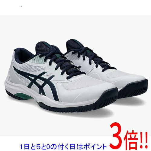 【1日と5.0のつく日、18日はポイント3倍！】asics アシックス 27.0cm テニス シューズ メンズ GAME FF(オールコート) 1041A489 ホワイト/ミッドナイト