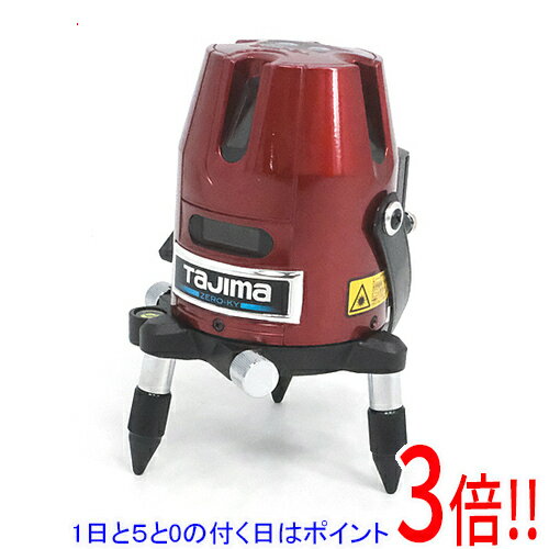 商品名TAJIMA レーザー墨出し器 ZERO ジンバルKY 乾電池専用 ZERO-KY商品状態 新品です。 商品説明 明るい場所でも見やすい高輝度レーザー 精密な地墨合わせができる360°回転微調整機能付 本体に直接三脚の取り付けが可能 商品名 レーザー墨出し器 ZERO 型番 ZERO-KY 仕様 照射ライン：縦ライン（正面・右）、横ライン、大矩ライン、下部ポイント 波長：ライン635nm・ポイント650nm 鮮視度：通常モード時 25・高輝度モード時 50 レーザー安全基準：クラス1M 照射ライン精度：10mで±0.81mm以内 到達点距離精度：7.5mで±1mm以内 直角精度：90°±（2mm/7.5m） 制動方式：ジンバル（マグネットダンパー方式） 防塵・防水性能：防塵・防水設計 メーカー名 TAJIMA その他 ※商品の画像はイメージです。その他たくさんの魅力ある商品を出品しております。ぜひ、見て行ってください。※返品についてはこちらをご覧ください。　