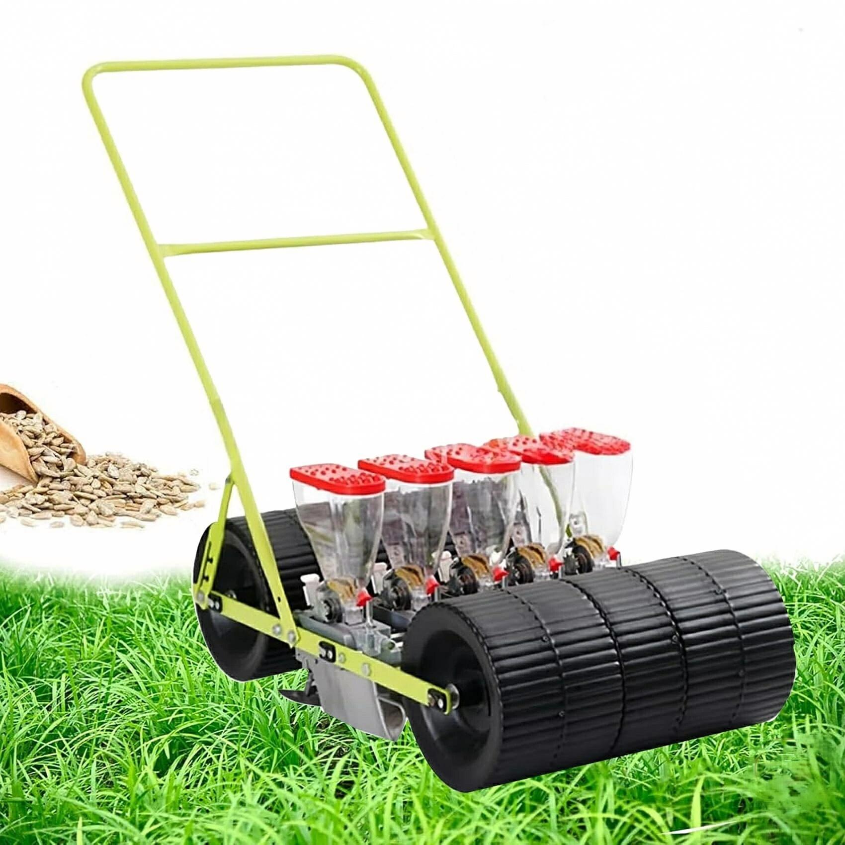 手動野菜播種機 野菜播種機 手押し式種子散布機 農業用播種機除雪機用部品 小型精...