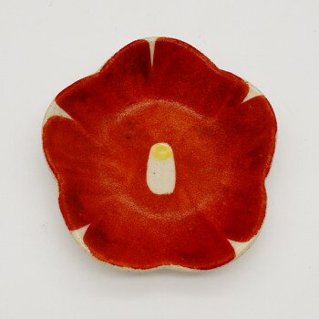 赤絵花咲　小皿揃 5枚セット