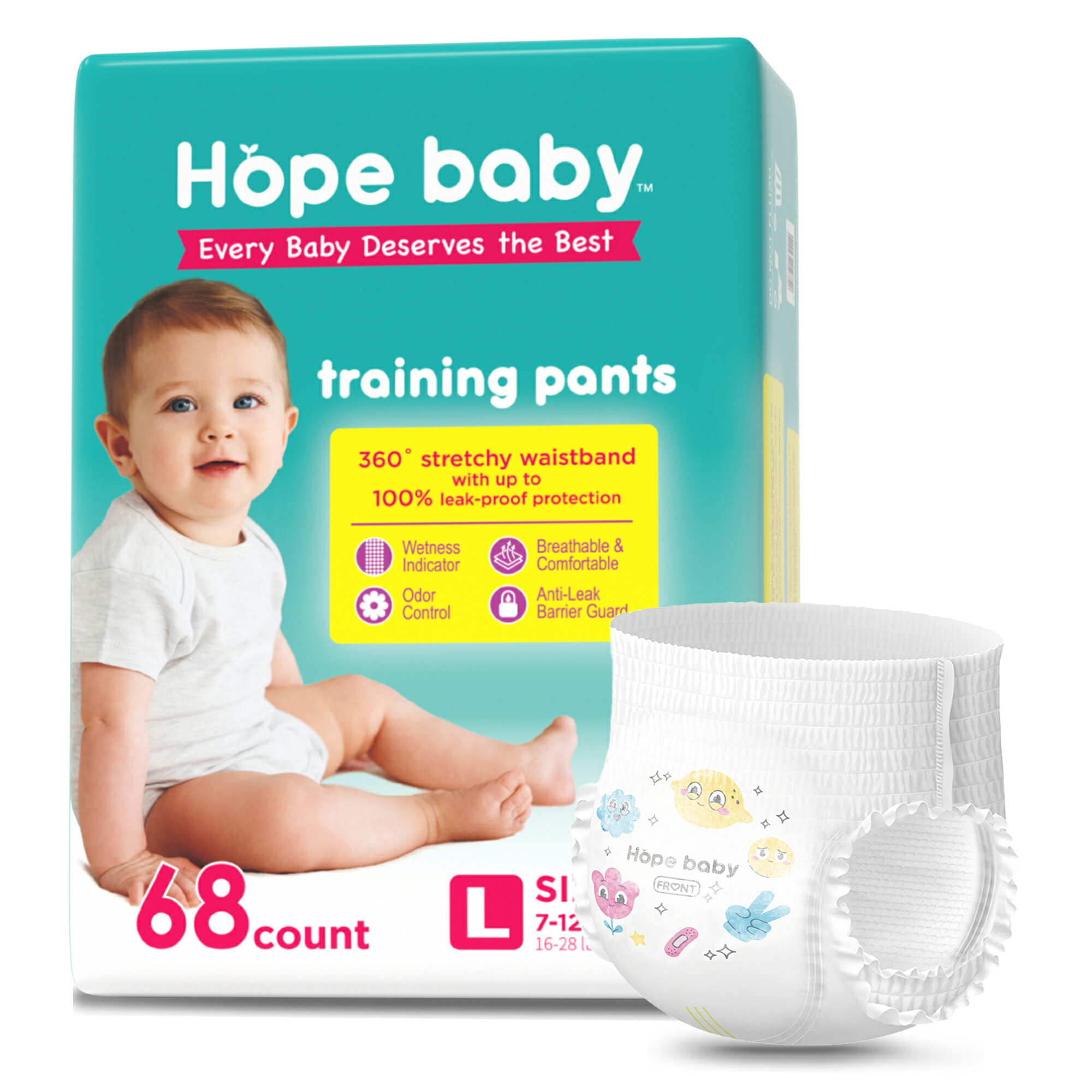 HOPE BABY オムツ パンツ Lビッグビッグより大きい サイズ ふわふわを感じる 紙おむつ 赤ちゃん おむつ 紙パンツ