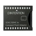 SDメモリーカード用 コンパクトフラッシュ 変換アダプター 手持ちのSDカードをCFカード TypeIに変換 高速SDカード規格に対応