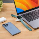 OMINIA A1+ Apple Watch用 USB-C 充電アダプタ マグネット式 ワイヤレス充電 MFW認証取得済 急速充電対応 小型 軽量 コンパクト 持ち運びに便利