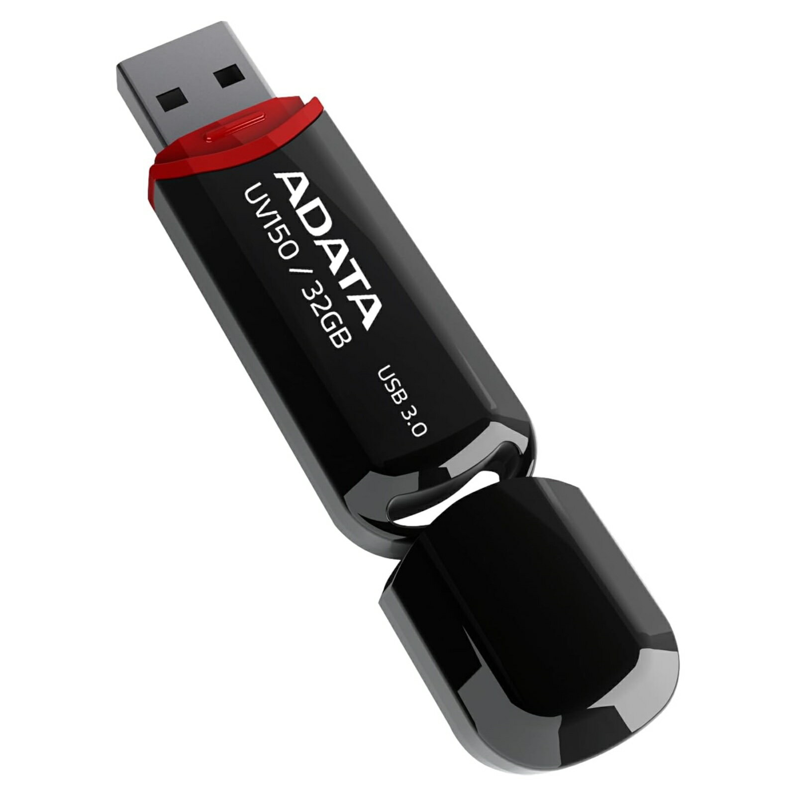 USBメモリ フラッシュドライブ 32GB USB3.2 Gen1 高速転送 最大100MB/s スナップ式キャップ パール光沢 スリム 9g Windows Mac Linux対応 ADATA UV150 USBフラッシュドライブ