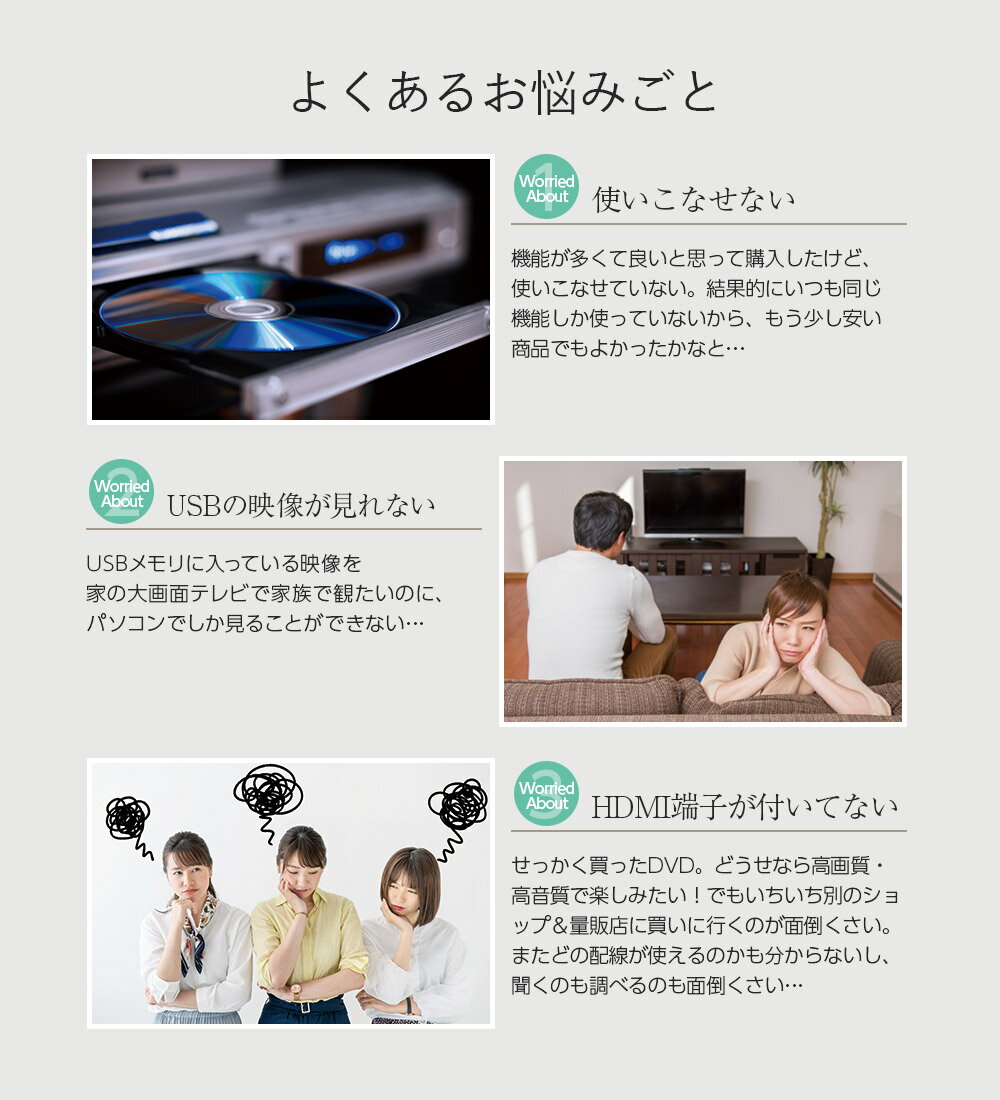 DVDプレーヤー hdmiケーブル付 再生専用...の紹介画像3