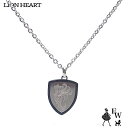 LION HEART ライオンハート ペアネックレス ステンレスライン メンズ 父の日ギフトにも ネックレス ブラックコーティング 04N151SM エクセルワ...