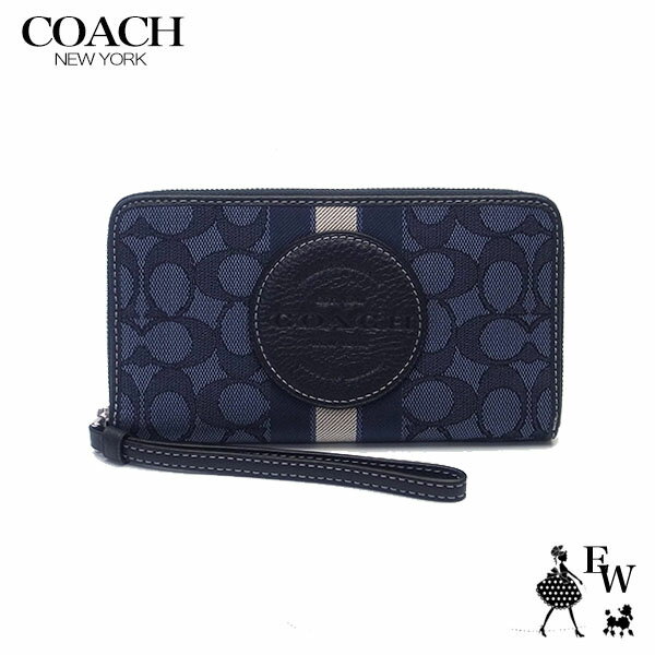 コーチ 長財布 レディース コーチ 財布 COACH アウトレット 長財布 C9073 SVVGD シグネチャー ラウンドジップ デニム×ミッドナイトネイビーマルチ あす楽 エクセルワールド ギフト プレゼントにも レディース ブランド ウォレット