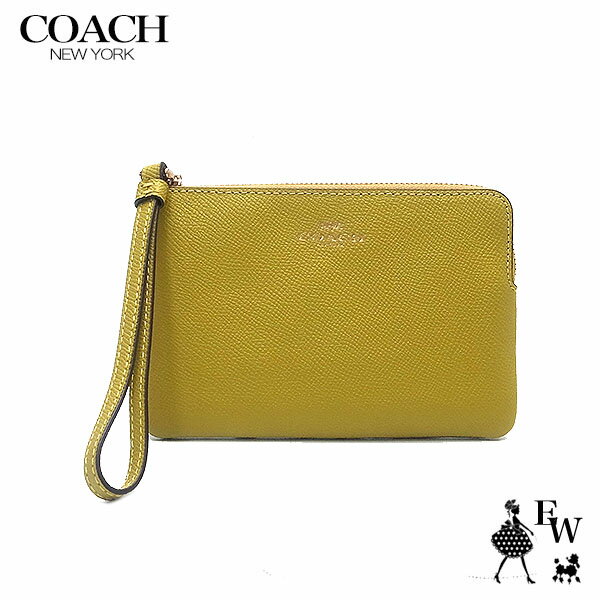 コーチアウトレット コーチ COACH ポーチ アウトレット 小物入れ 58032 IMVFM コーナージップ シャトリューズ あす楽 エクセルワールド レディース ブランド プレゼントにも