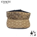 コーチ キャップ COACH アウトレット 帽子 サンバイザー CB695OFZ M-L 56-62cm カーキ CO976と同型 エクセルワールド 母の日 レ...