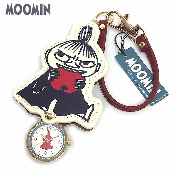 ムーミン 時計 レディース ネイビー MOOMIN リトルミイ ダイカット レザー キーチェーン バックチャーム mom012-3 エクセルワールド プレゼントに かわいい時計 TP5