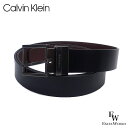 カルバンクライン メンズ ベルト Calvin Klein 11CK010024 リバーシブル レザー ブラック×ブラウン エクセルワールド ギフト プレゼントにも メンズ ブランド おしゃれ かっこいい