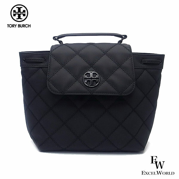 トリー バーチ 革リュック レディース トリーバーチ リュック TORY BURCH アウトレット バックパック WILLA 145276 001 キルティング調 ブラック あす楽 エクセルワールド ギフト プレゼントにも レディース ブランド ウォレット おしゃれブランド