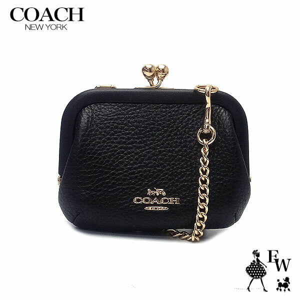 コーチ バッグ COACH アウトレット ショルダーバッグ がま口 超ミニバッグ ポシェット キスロック カードケース CH519 IMBLK ブラック あす楽 エクセルワールド ギフト プレゼントにも レディース ショルダーバック バッグ バック ブランド